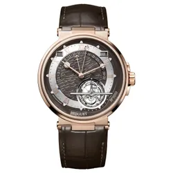 Đồng Hồ Breguet Marine Equation Of Time Perpetual Tourbillon 5887BR/G2/9WV Màu Nâu Vàng Hồng