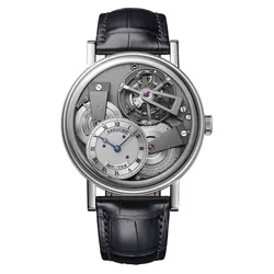 Đồng Hồ Breguet Tradition Tourbillon Hand Wound 7047PT/11/9ZU Đen Bạc