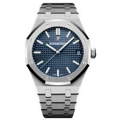 Đồng Hồ Nam Audemars Piguet Royal Oak Automatic 41mm 15500st.oo.1220st.01 Màu Xanh Bạc