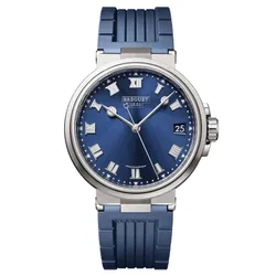 Đồng Hồ Nam Breguet Marine 5517TI/Y1/5ZU Titanium Màu Xanh Bạc