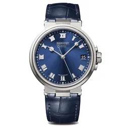 Đồng Hồ Nam Breguet Marine 5517TI/Y1/9ZU Titanium Màu Xanh Bạc