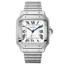 Đồng Hồ Nam Cartier Santos De WSSA0029 35.1mm Màu Bạc Trắng