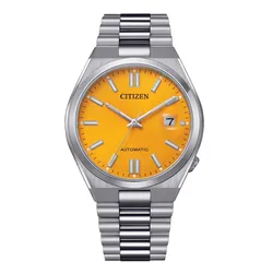 Đồng Hồ Nam Citizen Mechanical  Automatic Watch NJ0150-81Z Màu Bạc Mặt Cam