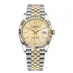 Đồng Hồ Nam Rolex Datejust 36mm 126233-0037 Palm Màu Demi (Vàng - Bạc)