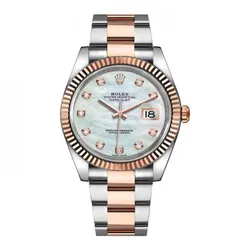 Đồng Hồ Nam Rolex Datejust 41mm 126331-0013 MOP Màu Bạc Vàng Hồng