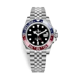 Đồng Hồ Nam Rolex GMT Master II Steel Pepsi 126710BLRO Màu Bạc