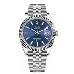 Đồng Hồ Nam Rolex Steel Datejust 41mm 126334-0002 Màu Bạc Mặt Xanh