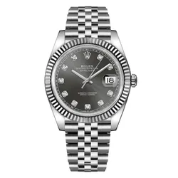 Đồng Hồ Nam Rolex Steel Datejust 41mm Jubilee Grey 126334-0006 Màu Bạc