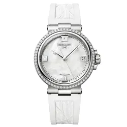 Đồng Hồ Nữ Breguet Marine Automatic 33.8mm 9518ST/5W/584/D000 Màu Trắng Bạc