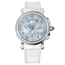 Đồng Hồ Nữ Breguet Marine Chronograph MOP Ladies 8827ST / 59/586 Màu Trắng