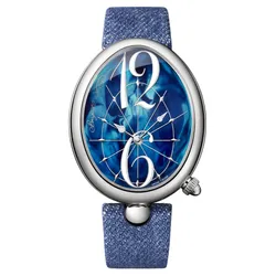 Đồng Hồ Nữ Breguet Reine De Automatic 35mm Ladies 8967ST/E8/786/3L Màu Xanh Bạc