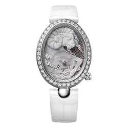 Đồng Hồ Nữ Breguet Reine De Naples Cammea 8958BB/55/974 06/D00D Màu Trắng Bạc