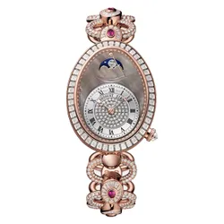 Đồng Hồ Nữ Breguet Reine De Naples Power Reserve Ladies 8909BR/8T/J29/DDDR Màu Vàng Hồng