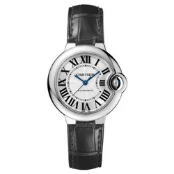 Đồng Hồ Nữ Cartier Ballon Bleu De 33mm W6920085 Black Màu Bạc Đen