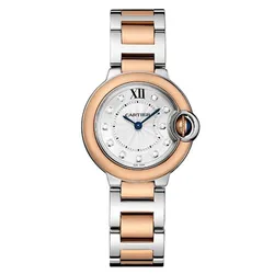 Đồng Hồ Nữ Cartier Ballon Bleu De W3BB0005 28mm Màu Demi (Vàng Hồng - Bạc)
