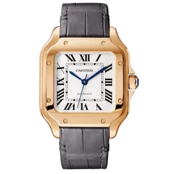 Đồng Hồ Nữ Cartier Santos De WGSA0028 35,1mm Màu Xám/ Vàng Hồng