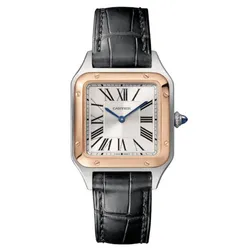 Đồng Hồ Nữ Cartier Santos Dumont W2SA0012 38mm Màu Đen/ Vàng Hồng