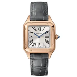 Đồng Hồ Nữ Cartier Santos Dumont WGSA0022 38mm Màu Xám/ Vàng Hồng