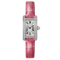 Đồng Hồ Nữ Cartier Tank Américaine WB710015 27mm Màu Hồng Bạc