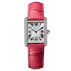 Đồng Hồ Nữ Cartier Tank Louis WJTA0011 29,5mm Màu Hồng Bạc