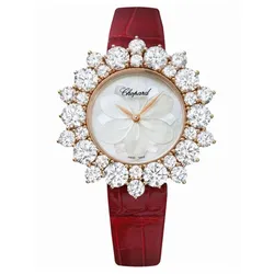 Đồng Hồ Nữ Chopard L’heure Du Diamant 13A379-5016 36.7mm Màu Đỏ Trắng