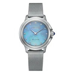 Đồng Hồ Nữ Citizen Eco-Drive EM0790-55N Màu Xanh Bạc