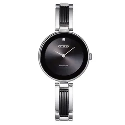 Đồng Hồ Nữ Citizen Eco-Drive EX1538-50E Màu Đen Bạc