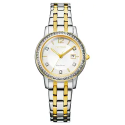 Đồng Hồ Nữ Citizen Eco-Drive FE1184-56B Màu Vàng Phối Bạc