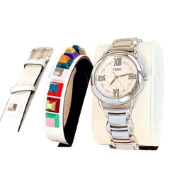 Đồng Hồ Nữ Fendi Selleria Diamond Màu Bạc