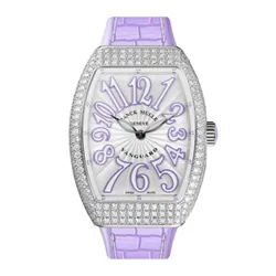 Đồng Hồ Nữ Franck Muller Vanguard  V 32 QZ D AC Violet Màu Tím