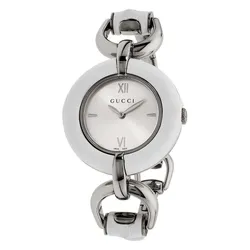 Đồng Hồ Nữ Gucci Bamboo YA132406 Women Watch Màu Trắng Bạc