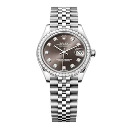 Đồng Hồ Nữ Rolex Datejust 31mm Stainless Steel 278384-0010 Grey Dial Màu Bạc Xám