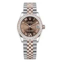 Đồng Hồ Nữ Rolex Datejust 31mm Stainless Steel Rose Gold 278381RBR-0006 Màu Bạc Vàng Hồng