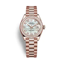 Đồng Hồ Nữ Rolex Everose Gold Lady-Datejust 28mm Watch  279135RBR-0010 Màu Vàng Hồng