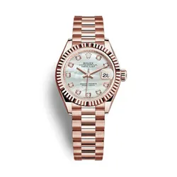 Đồng Hồ Nữ Rolex Lady-Datejust 28mm Everose Gold 279175-0017 Màu Vàng Hồng