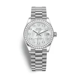 Đồng Hồ Nữ Rolex Lady-Datejust 31mm White Gold 278289RBR-0005 Màu Bạc