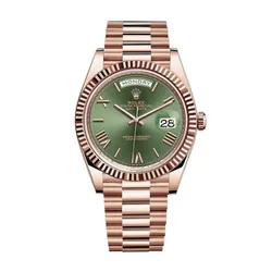 Đồng Hồ Rolex Day-Date 40mm Rose Gold 228235-0025  Màu Xanh/Vàng Hồng