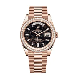 Đồng Hồ Rolex Everose Gold Day-Date 40 228345 Mặt Số Eisenkiesel Màu Vàng Hồng