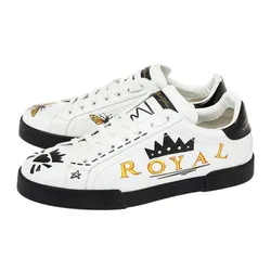 Giày Sneaker Dolce & Gabbana D&G Wasp Print In White CS1558 Màu Trắng Họa Tiết Size 6