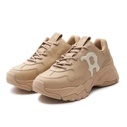 Giày Thể Thao MLB Big Ball Chunky Window Boston Red Sox 3ASHBCW3N-43BGS Màu Be Đậm Size 230