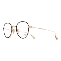 Kính Mắt Cận Chrome Hearts Bone Prone IV MBKGP Màu Đen Vàng Hồng