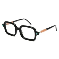 Kính Mắt Cận Kuboraum Mask P2 - BSAM Eyeglasses Màu Đen/Vàng