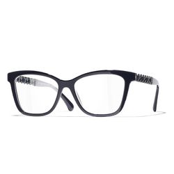 Kính Mắt Cận Nữ Chanel Eyeglasses Squares CH3429Q 1462 Màu Xanh Đậm