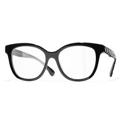 Kính Mắt Cận Unisex Chanel Butterfly Eyeglasses CH3442 C622 Màu Đen