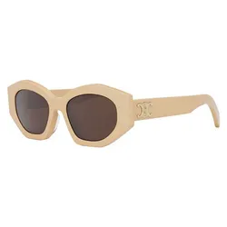 Kính Mát Celine CL40238U 57E Sunglasses Màu Be