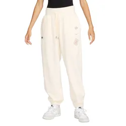 Quần Nỉ Nữ Nike Women's High Waist Oversized Pants FD5502-110 Màu Trắng