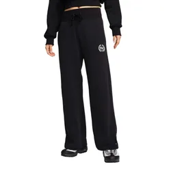 Quần Nỉ Ống Rộng Nữ Nike Women's High-Waisted Wide-Leg Fleece Pants FZ4733-010 Màu Đen