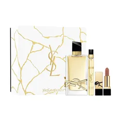 Set Nước Hoa Nữ YSL Yves Saint Laurent Deluxe Libre EDP 90ml + 10ml Và Son Môi Gift Set 3 Món