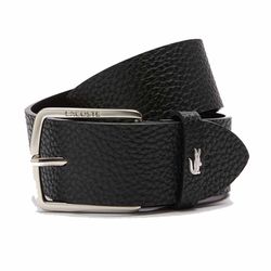 Thắt Lưng Nam Lacoste Men's Belt With Square Buckle Engraved In Leather RC4044 000 Màu Đen Size 110