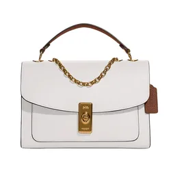 Túi Đeo Chéo Nữ Coach Lane Shoulder Bag C8594 Màu Trắng Kem
